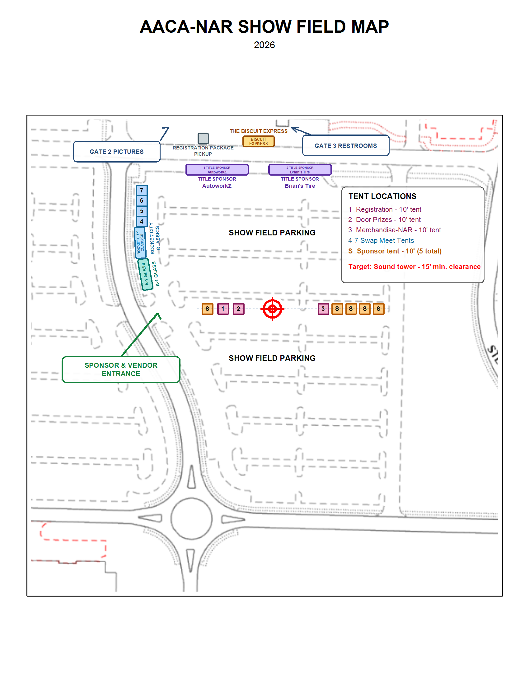 Show Field Tent Map
